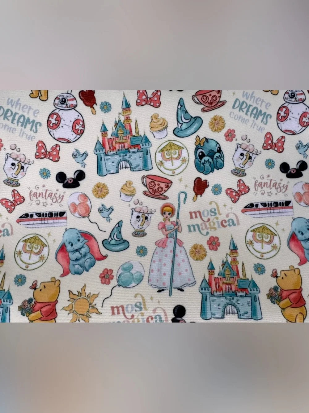 HONEY BOUTIQUE Magical Characters Makeup Cosmetic Travel Bag